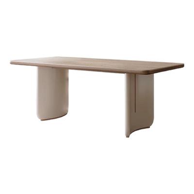 靖品优奶油中古风岩板餐桌