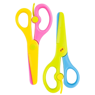 晨光儿童剪刀安全手工幼儿园专用剪纸套装不伤手弹力塑胶花边剪刀儿童剪纸专用diy工具
