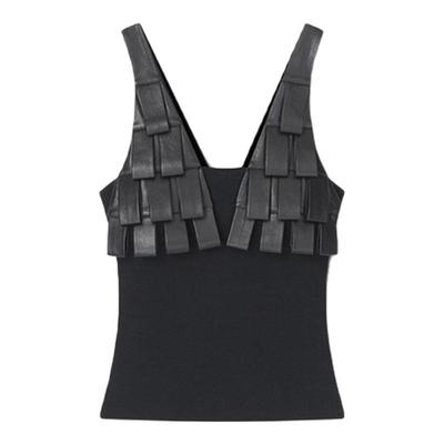【季末折扣】 NANUSHKA 女士 SAMILA 黑色修身背心