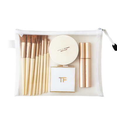 化妆包外出携带网纱收纳袋便携式