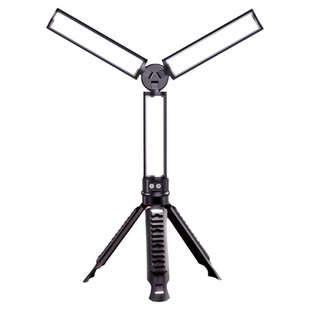 三角补光灯直播补光灯主播专用化妆师拍摄专用便携式面光灯桌面拍照自拍户外补光灯棒折叠充电摄影灯美颜支架