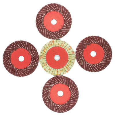 正宗小太阳花形叶轮/砂纸抛光片磨片/百叶轮/百页片/百叶片100*16