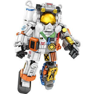 拼装积木航天宇航员飞机儿童益智男孩女孩子拼装玩具2026新款礼物