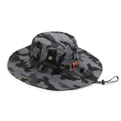 户外登山帽遮阳帽渔夫帽男纯棉夏