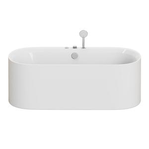 九牧迷你亚克力小户型浴缸家用深泡坐式浴盆独立式成人方形浴缸