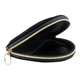 网红同款化妆包随身小号便携金丝绒简约少女心口红钥匙包收纳袋