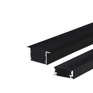 黑色线条灯铝合金灯槽嵌入式线型灯带铝槽线性灯吊顶线形灯明装槽
