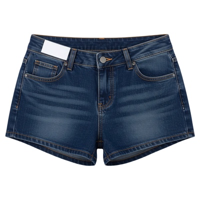 小个子女生低腰包臀牛仔短裤