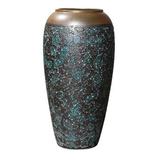 32CM高景德镇陶瓷花瓶家居软装样板房酒店新中式花瓶干花摆件花器