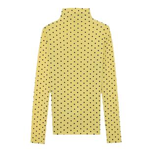 木岸muan波点美学打底衫定制波点百搭长袖上衣冬季T恤女D-JD-8522