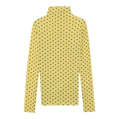 木岸muan波点美学打底衫定制波点百搭长袖上衣冬季T恤女D-JD-8522