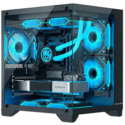 ②AMD R5 5600/5700X  RTX5060/5060Ti主机电脑全套整机DIY海景房