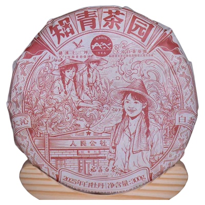 大沁白茶2025年新品福鼎白茶知青茶园白牡丹饼