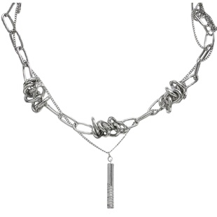 JIAUNNYBABY荆棘项链新款女轻奢小众设计感高级ins嘻哈钛钢锁骨链