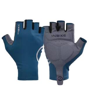 INBIKE自行车骑行手套半指减震夏季山地车公路车男女款防滑短指