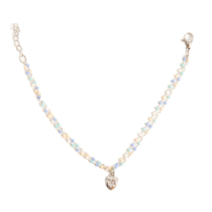 brandy melville手链明星同款串珠心形链爱心女生ins风国内代购bm