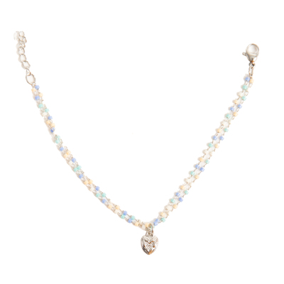 手链明星同款串珠心形链