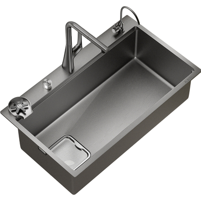 杰岛D8pro左下水集渣厨房大单槽