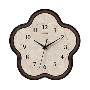 简约现代客厅挂钟复古轻奢时钟挂墙创意时尚石英钟表卧室静音挂表