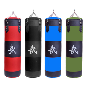 拳击沙袋散打沙包 吊式泰拳跆拳道 成人儿童武术练习拳击健身包邮