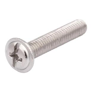 镀镍带垫螺丝十一字圆头球面带垫片螺钉盘头电脑带垫机丝M3M4M5M6