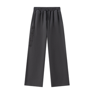 HOODRICH哥特字母贴布烫钻直筒卫裤男潮流秋季新品宽松百搭休闲裤