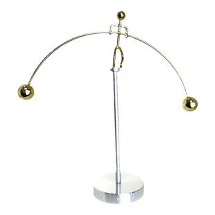 网红不倒翁平衡小铁人科技感金属装饰艺术品创意摆件解压玩具送礼