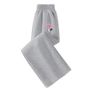 迪士尼女童春装裤子2026新款洋气中大童春秋款女孩春季儿童运动裤