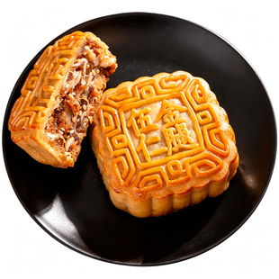 湛江安铺建新广式月饼五仁金腿老式伍仁冬翅蛋黄莲蓉月饼中秋礼盒