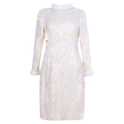 冬季大码旗袍连衣裙改良日常款