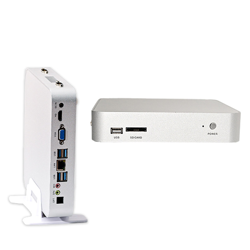 占美 Intel 10代迷你微型mini台式电脑小主机箱办公家用设计师高清展厅客服学生广告机低功耗多功能利器HT650