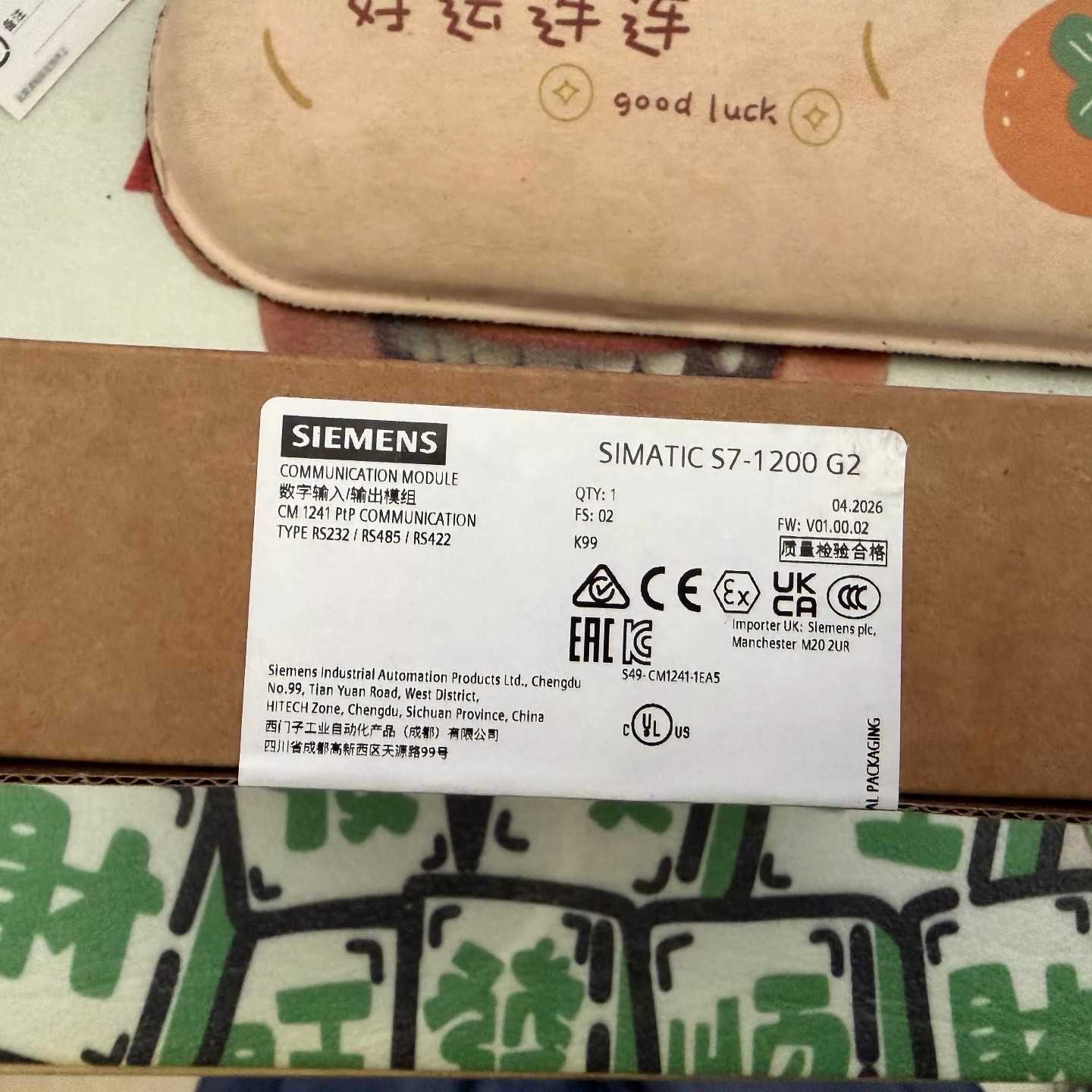 6ES72411EA500XB0西门子