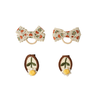 儿童发夹皮圈 女童婴幼儿小发夹包边不伤发卡 女宝宝头饰 发卡