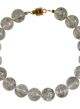 天然黑云母手链黑草莓晶水晶手串