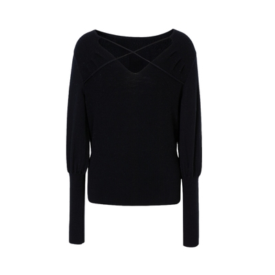 艾诺丝雅诗设计感羊毛针织衫