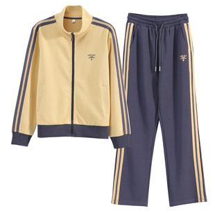 休闲运动套装女春秋2026新款时尚洋气质小个子妈妈显瘦跑步两件套