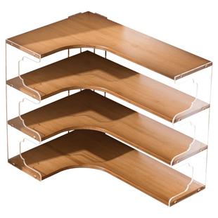 水杯架高级轻奢茶杯收纳架咖啡杯架杯子收纳置物架桌面转角置物架