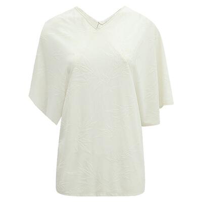 COCOBELLA竹叶提花蝙蝠袖针织衫