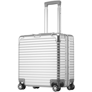 铝框万向轮拉杆箱18寸小型行李箱手提登机箱密码旅行箱子皮箱硬箱