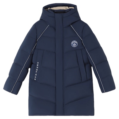 Navigare中长款羽绒服连帽