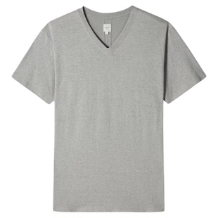 UNICA HOMME/清凉体感解暑王道锤炼版型原创细节双领型亚麻T恤男