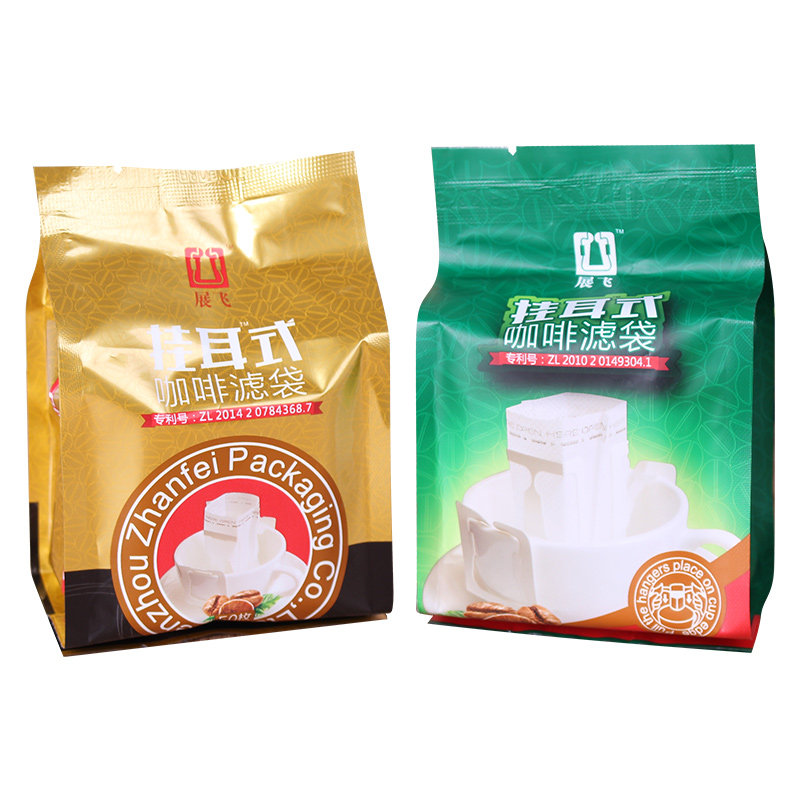 展飞包装50枚挂耳咖啡滤袋日本材质挂耳咖啡滤纸滴滤式挂耳咖啡袋