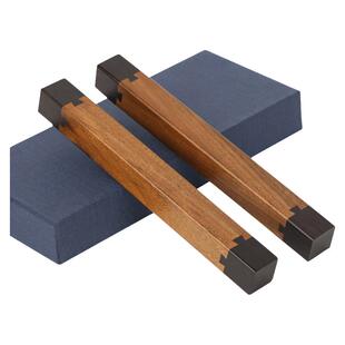 金丝楠木红木镇纸镇尺书法专用高颜值压书 实木镇尺压纸石正尺毛笔压镇尺摆件 书画书压文房四宝用品定制刻字