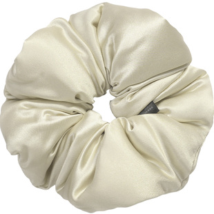 梦湾里真丝枕头发圈填充100%桑蚕丝大肠圈秋冬百搭丝绸发圈女发饰