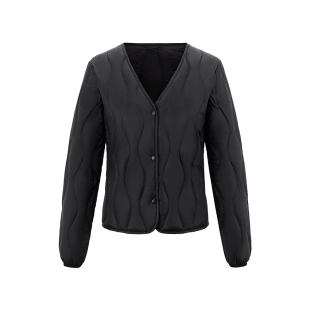 雅鹿轻薄羽绒内胆女v领2026冬季新款低领修身大衣内搭短款羽绒服