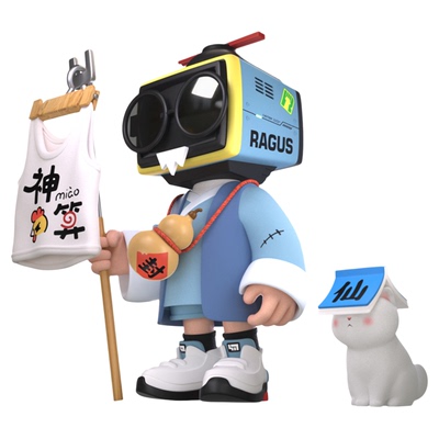 奇妙啦比AI机器人智能语音交互对话潮玩手办礼物桌搭RAGUS雷格斯 阴阳双生小半仙