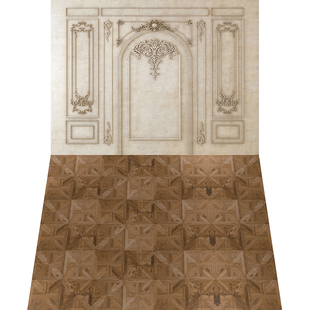 石膏线摄影背景影楼拍照背景布欧式实景背景婚纱实景直播背景布