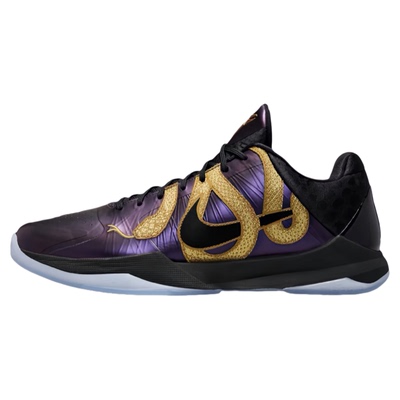 Nike耐克 Kobe 5 Protro CNY 蛇年篮球鞋 男款 黑紫金 IB4481-500