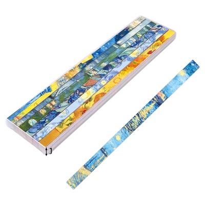 梵高幸运星星折纸张玻璃瓶许愿瓶高颜值手工diy彩纸专用折叠星星纸条加厚彩色古风卡纸复古梦幻十二星座星空