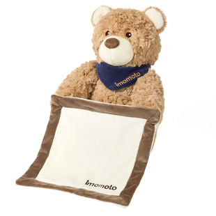 躲猫猫新生婴儿玩具0到6个月抬头练习大象学说话哄娃神器安抚玩偶